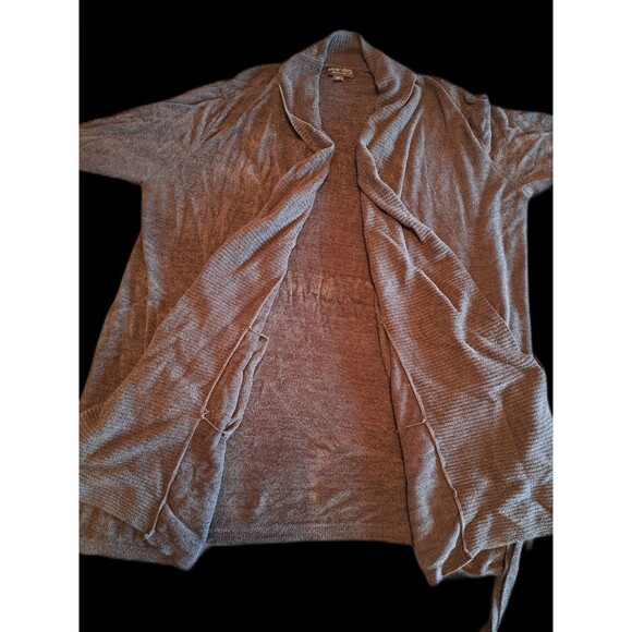 Barefoot Dreams Cardigan Women's 1x Super Soft Lounge Tie Front Cozy Gray - Picture 5 of 12